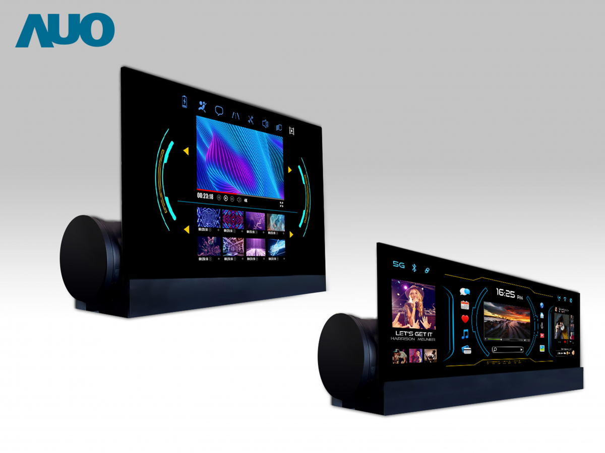 友達14.6吋可捲式Micro LED面板，導入車內資訊、影音娛樂及駕駛安全系統，翻轉智慧移動場域