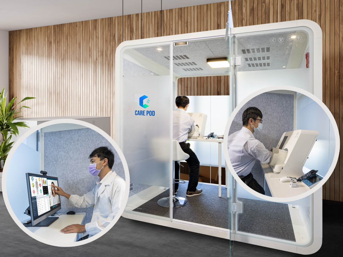 达擎于医疗科技展中展出＂远距诊疗舱＂，以因应医疗数字化及社会高龄化趋势下、复诊及慢性病患等族群对于远距看诊需求逐渐升高所推出的创新整合方案。多功能合一、高隐私性的远距诊疗舱可根据病患端与医师端的不同需求，提供弹性化及客制化功能，节省医生和病患的精力及时间